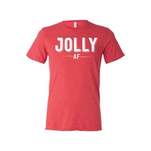 jolly af t-shirt - red - christmas t-shirts - soft and spun apparel