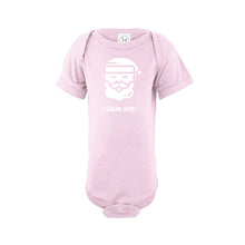 santa i know him onesie - ballerina - christmas onesie - soft and spun apparel