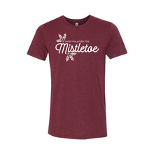meet me under the mistletoe t-shirt - cardinal - christmas t-shirt - soft and spun apparel