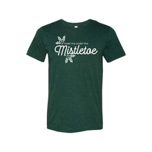 meet me under the mistletoe t-shirt - emerald - christmas t-shirt - soft and spun apparel