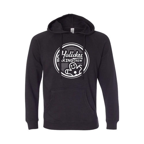 holiday baking crew hoodie - black - christmas hoodies - soft and spun apparel