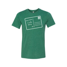 dear santa t-shirt - grass green - christmas t-shirt - soft and spun apparel