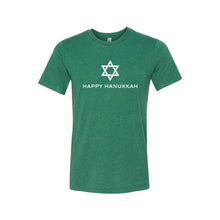 happy hanukkah t-shirt - grass green - soft and spun apparel