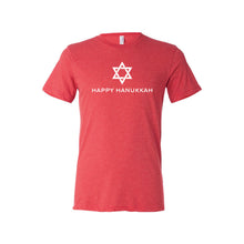 happy hanukkah t-shirt - red - soft and spun apparel