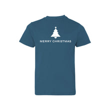 merry christmas kids t-shirt - indigo - christmas t-shirts - soft and spun apparel