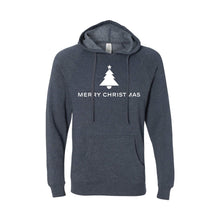merry christmas hoodie - midnight navy - christmas sweatshirt - soft and spun apparel