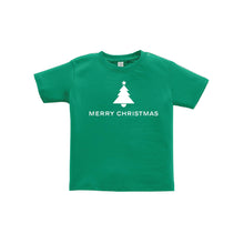 merry christmas toddler tee - kelly green - kids christmas clothes - soft and spun apparel