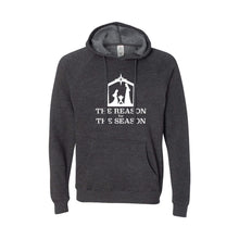 the reason for the season hoodie - cobalt - christmas sweatshirt - soft and spun apparel