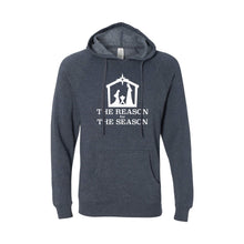 the reason for the season hoodie - midnight navy - christmas sweatshirt - soft and spun apparel
