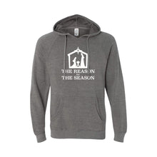 the reason for the season hoodie - nickel - christmas sweatshirt - soft and spun apparel