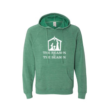 the reason for the season hoodie - sea green - christmas sweatshirt - soft and spun apparel