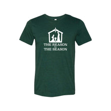 the reason for the season - emerald - christmas t-shirt - soft and spun apparel