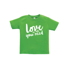 love is all you need toddler tee - apple - soft and spun apparel