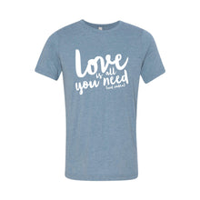 love is all you need and vodka t-shirt - denim - soft and spun apparel