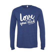love is all you need and vodka t-shirt - navy - soft and spun apparel