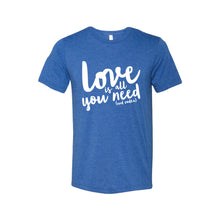 love is all you need and vodka t-shirt - true royal - soft and spun apparel