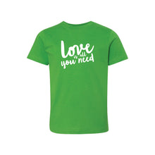love is all you need kids t-shirt - apple - soft and spun apparel
