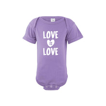 love is love onesie - lavender - soft and spun apparel