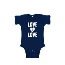 love is love onesie - navy - soft and spun apparel