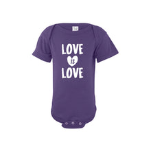love is love onesie - purple - soft and spun apparel