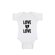 love is love onesie - white - soft and spun apparel