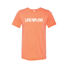 love is love t-shirt - orange - soft and spun apparel