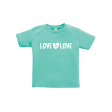 love is love toddler tee - caribbean - soft and spun apparel