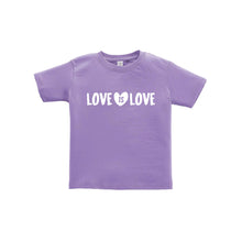 love is love toddler tee - lavender - soft and spun apparel