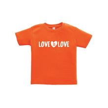 love is love toddler tee - orange - soft and spun apparel