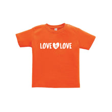 love is love toddler tee - orange - soft and spun apparel
