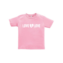 love is love toddler tee - pink - soft and spun apparel