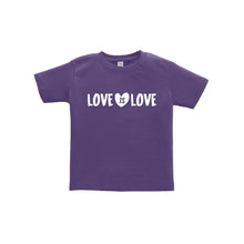 love is love toddler tee - purple - soft and spun apparel