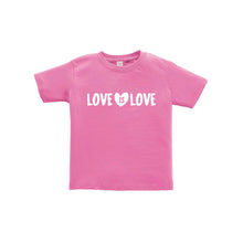 love is love toddler tee - raspberry - soft and spun apparel