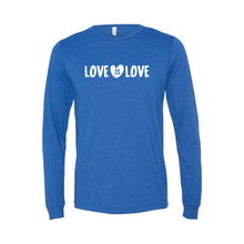 love is love long sleeve t-shirt - true royal - soft and spun apparel