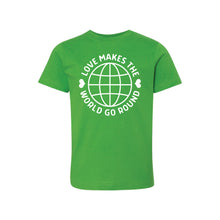 love makes the world go round - apple - soft and spun apparel