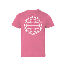 love makes the world go round - raspberry - soft and spun apparel
