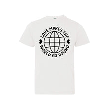 love makes the world go round - white - soft and spun apparel