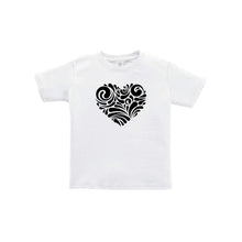 valentine heart swirl toddler tee - white - soft and spun apparel
