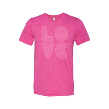 love lines t-shirt - berry - soft and spun apparel