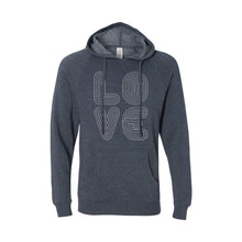 love lines pullover hoodie - midnight navy - soft and spun apparel