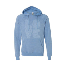 love lines pullover hoodie - pacific - soft and spun apparel