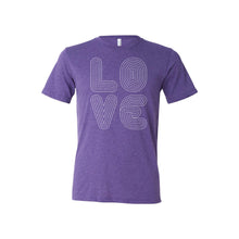 love lines t-shirt - purple - soft and spun apparel