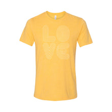 love lines t-shirt - yellow - soft and spun apparel