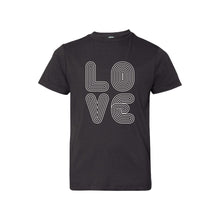 love lines kids t-shirt - black - soft and spun apparel
