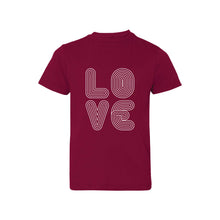 love lines kids t-shirt - garnet - soft and spun apparel
