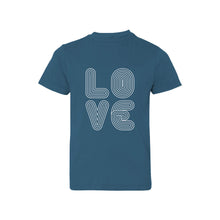 love lines kids t-shirt - indigo - soft and spun apparel