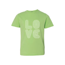 love lines kids t-shirt - key lime - soft and spun apparel