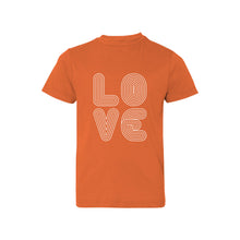love lines kids t-shirt - orange - soft and spun apparel