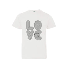 love lines kids t-shirt - white - soft and spun apparel
