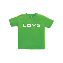 love - iowa - toddler tee- apple - soft and spun apparel